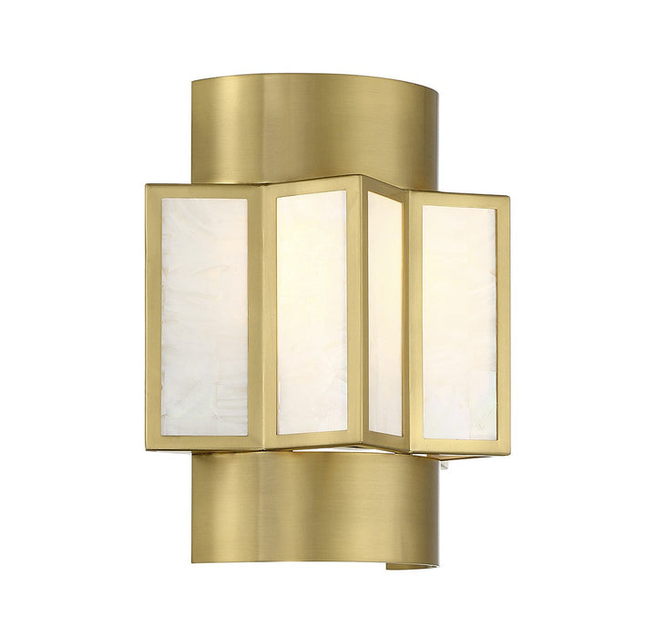 Savoy House Gideon 9-3164-2-322 Wall Sconce Light - Warm Brass