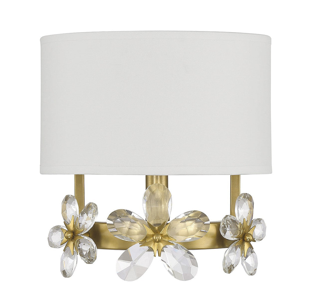 Savoy House Dahlia 9-4364-1-322 Wall Sconce Light - Warm Brass
