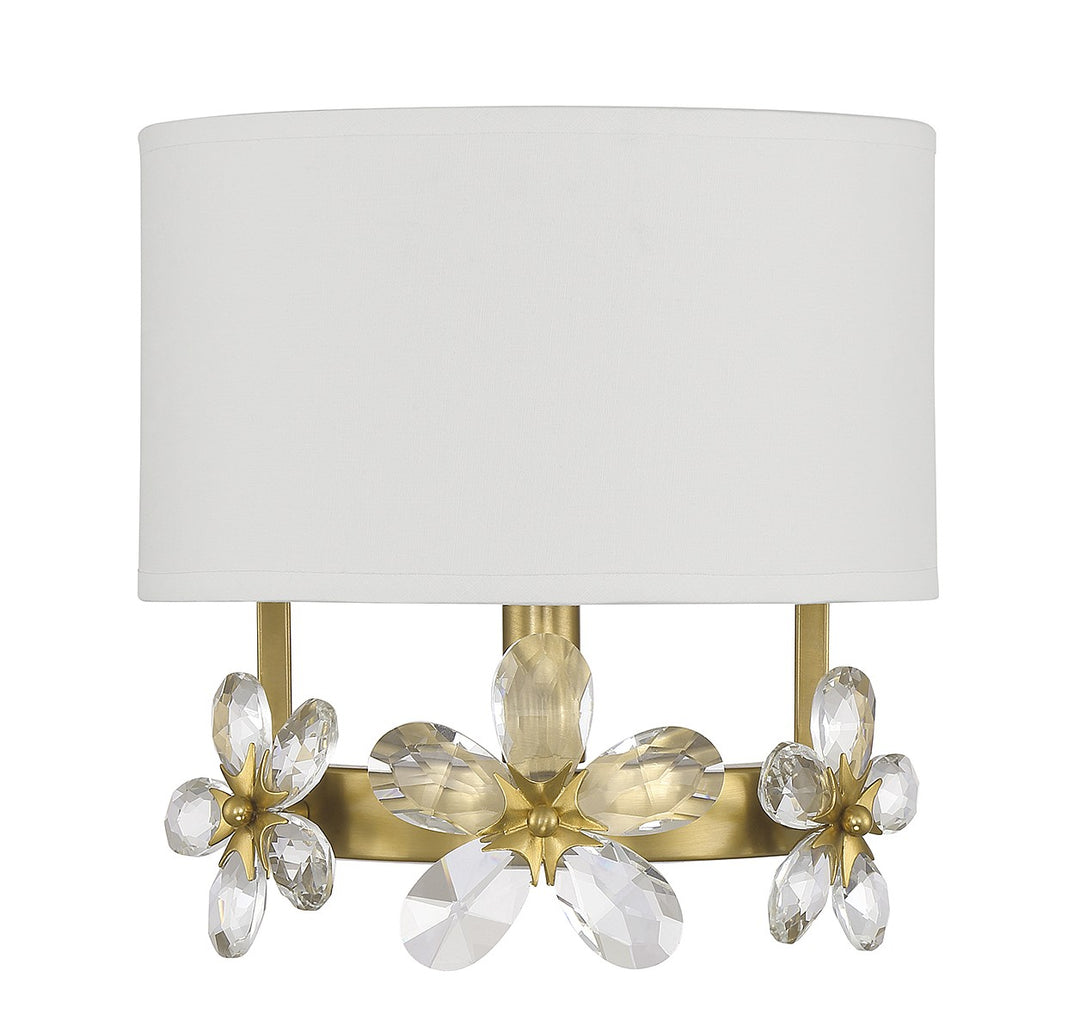 Savoy House Dahlia 9-4364-1-322 Wall Sconce Light - Warm Brass