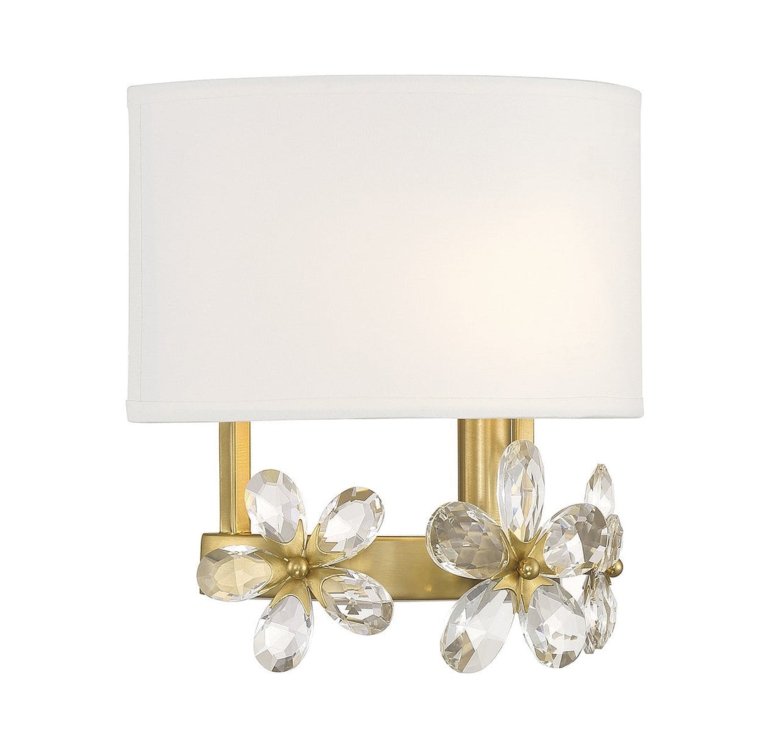 Savoy House Dahlia 9-4364-1-322 Wall Sconce Light - Warm Brass