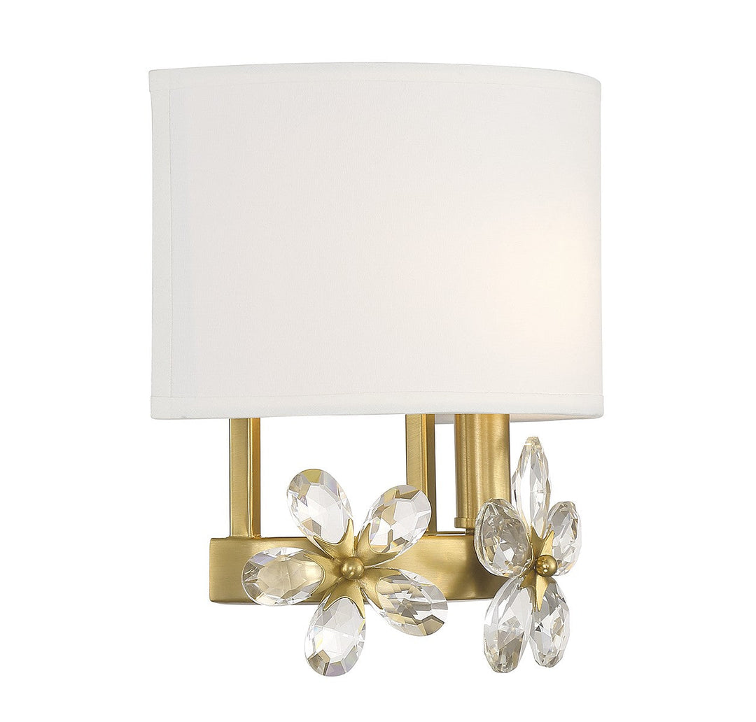 Savoy House Dahlia 9-4364-1-322 Wall Sconce Light - Warm Brass