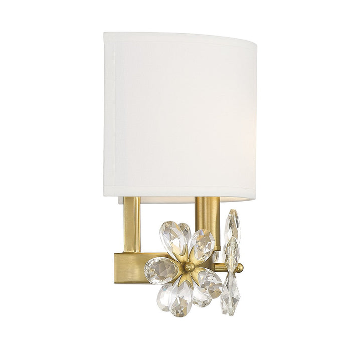 Savoy House Dahlia 9-4364-1-322 Wall Sconce Light - Warm Brass