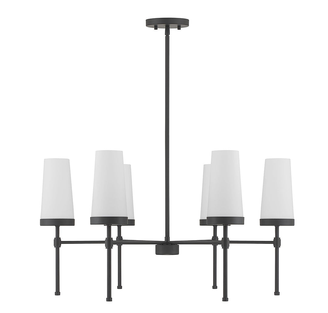 Savoy House Haynes 1-2802-6-89 Chandelier Light - Matte Black