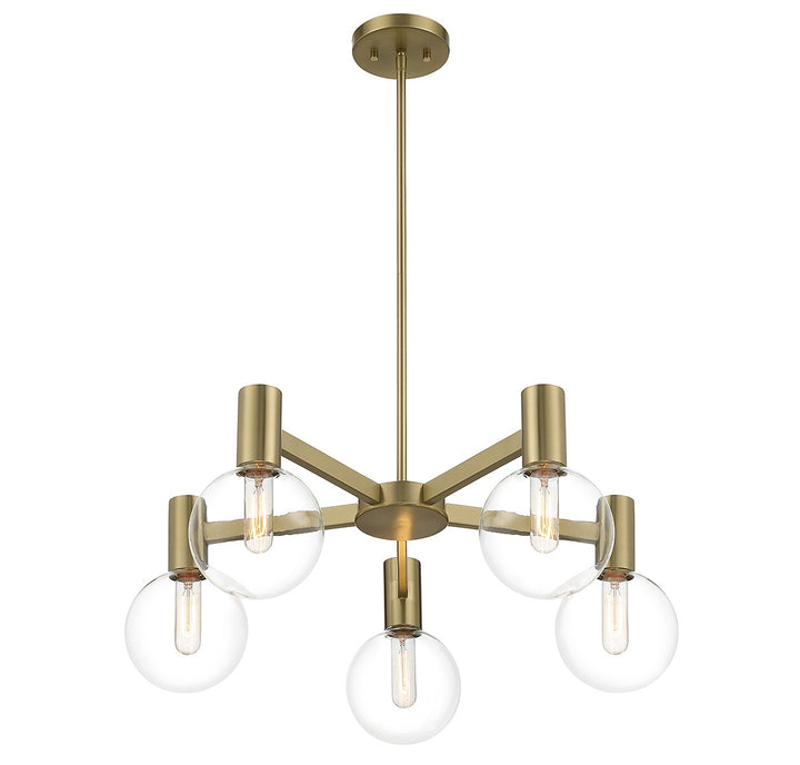 Savoy House Wright 1-3073-5-322 Chandelier Light - Warm Brass