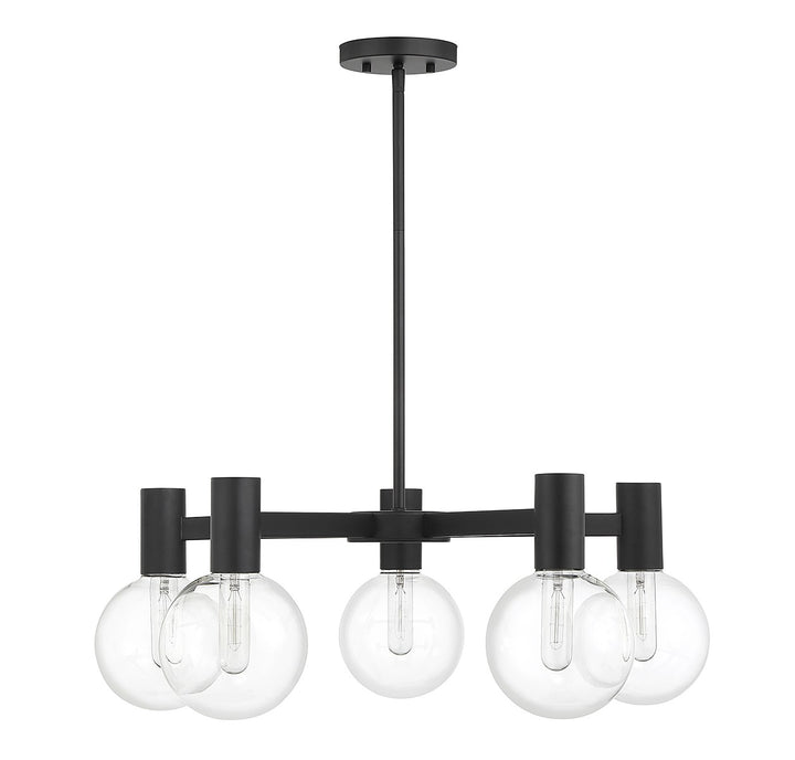 Savoy House Wright 1-3073-5-89 Chandelier Light - Matte Black