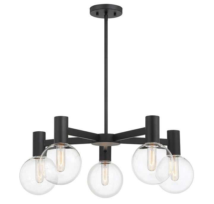 Savoy House Wright 1-3073-5-89 Chandelier Light - Matte Black