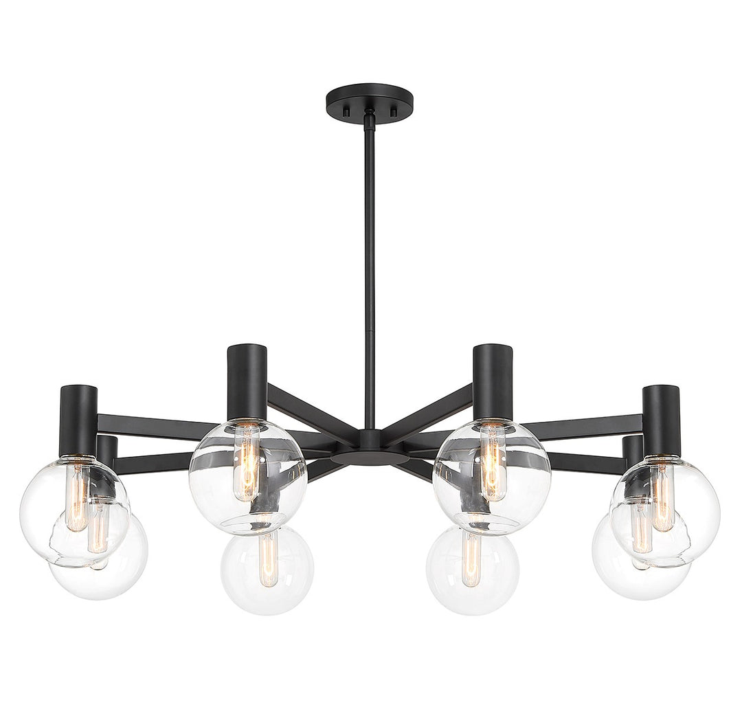 Savoy House Wright 1-3074-8-89 Chandelier Light - Matte Black
