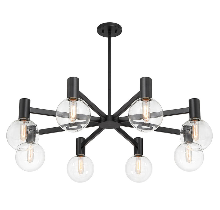 Savoy House Wright 1-3074-8-89 Chandelier Light - Matte Black