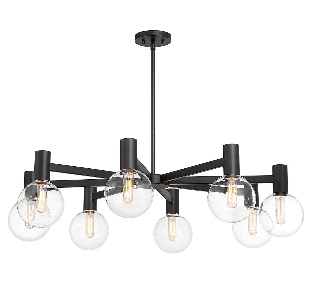 Savoy House Wright 1-3074-8-89 Chandelier Light - Matte Black