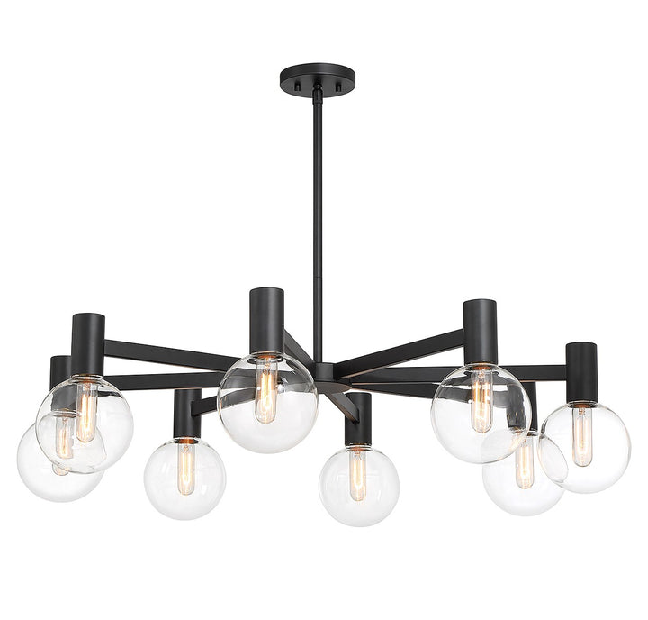 Savoy House Wright 1-3074-8-89 Chandelier Light - Matte Black