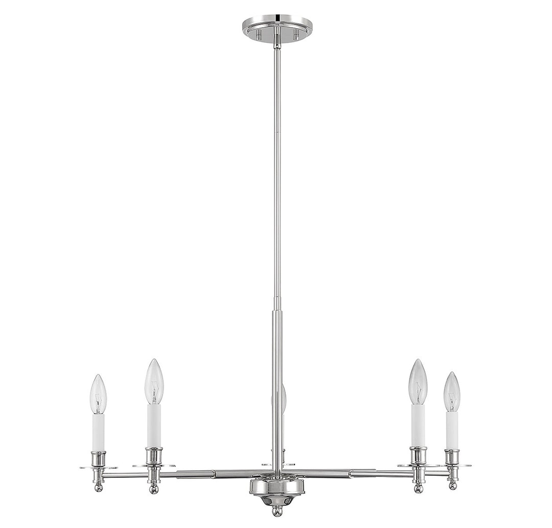 Savoy House Jasmine 1-4410-5-109 Chandelier Light - Polished Nickel