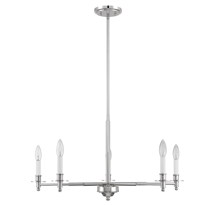 Savoy House Jasmine 1-4410-5-109 Chandelier Light - Polished Nickel