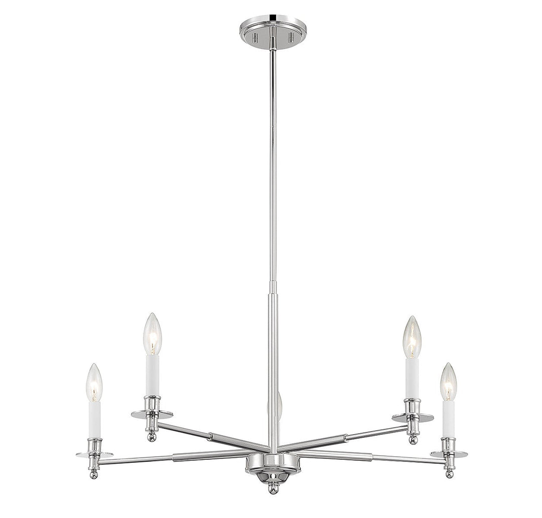 Savoy House Jasmine 1-4410-5-109 Chandelier Light - Polished Nickel