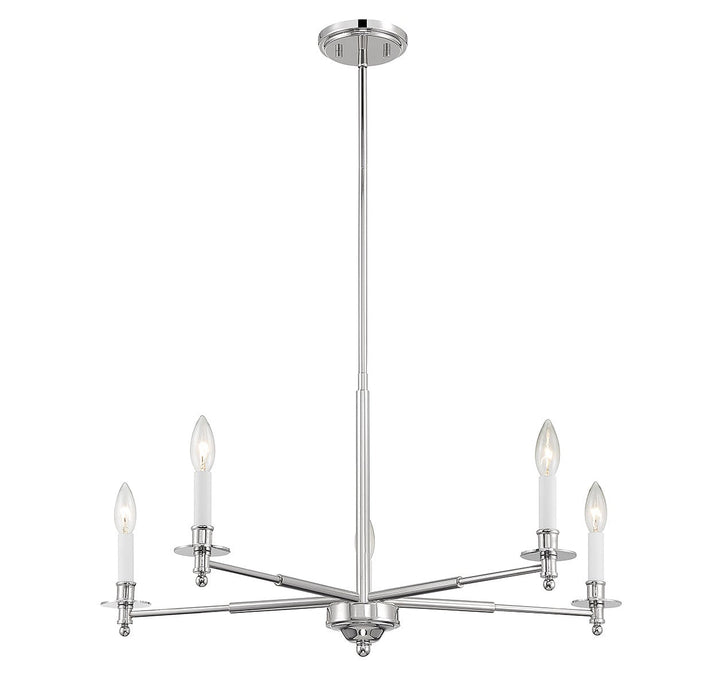 Savoy House Jasmine 1-4410-5-109 Chandelier Light - Polished Nickel