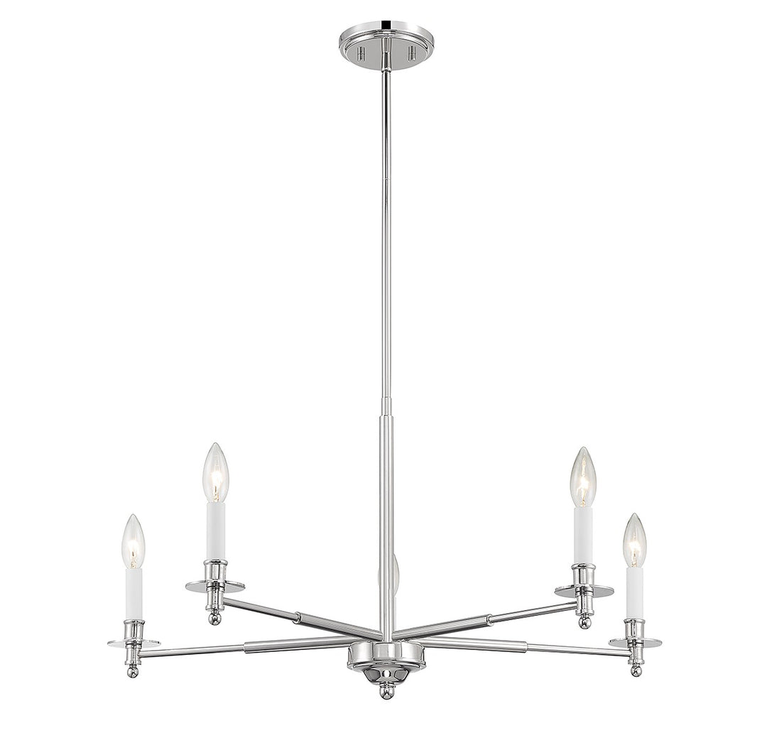 Savoy House Jasmine 1-4410-5-109 Chandelier Light - Polished Nickel