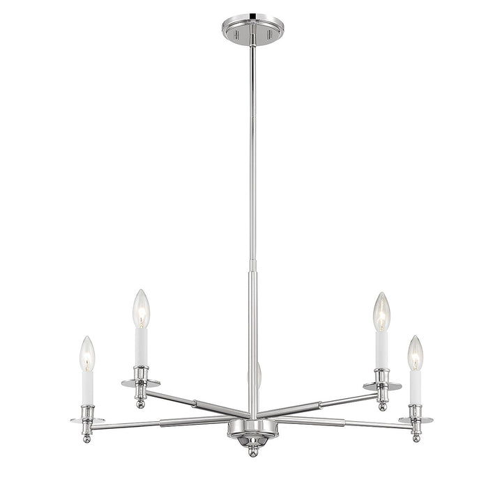 Savoy House Jasmine 1-4410-5-109 Chandelier Light - Polished Nickel