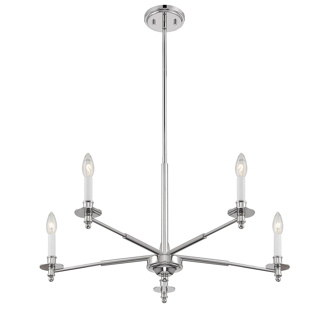 Savoy House Jasmine 1-4410-5-109 Chandelier Light - Polished Nickel