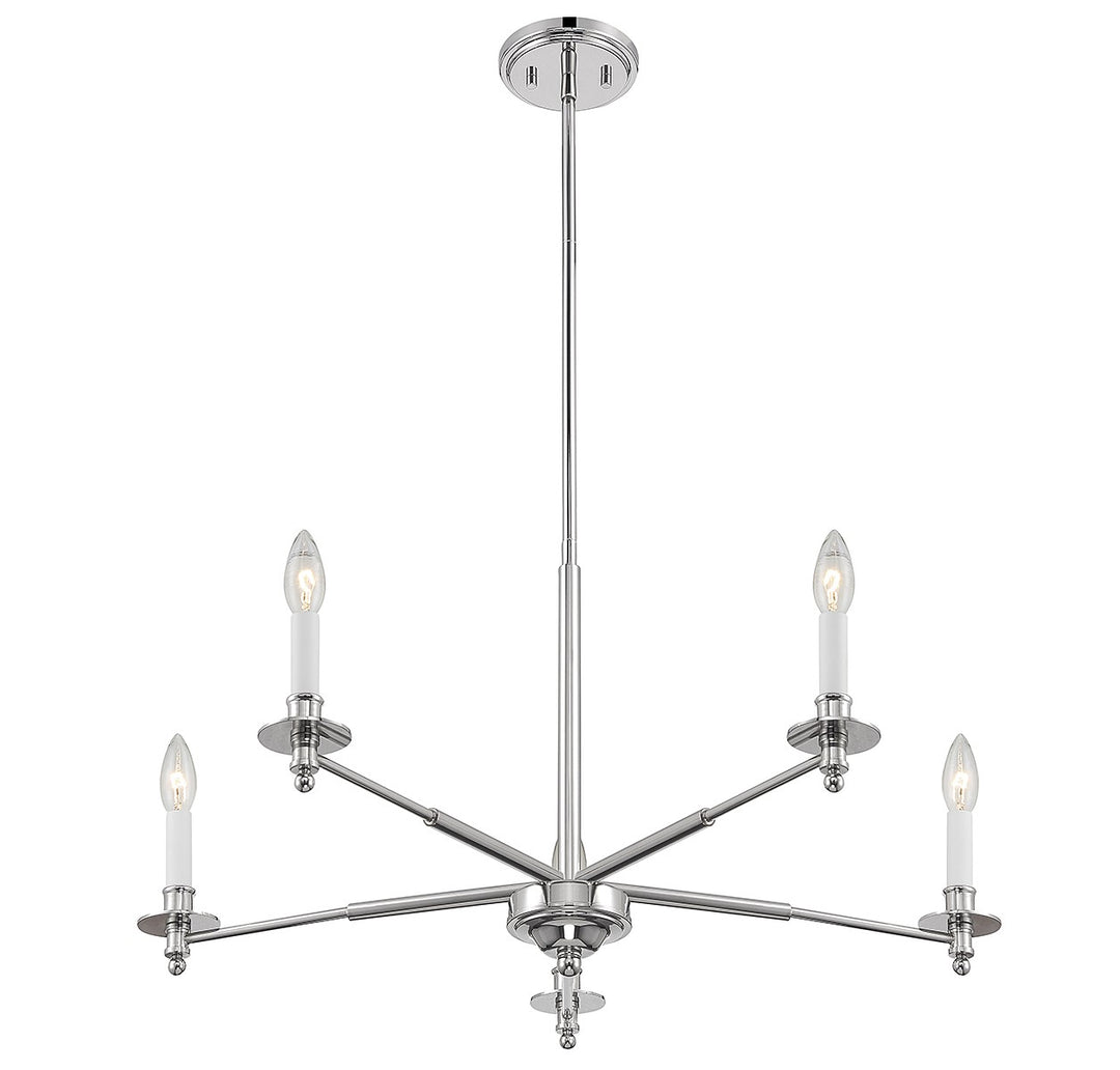 Savoy House Jasmine 1-4410-5-109 Chandelier Light - Polished Nickel