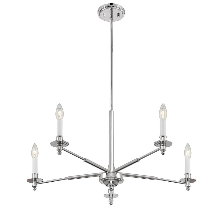 Savoy House Jasmine 1-4410-5-109 Chandelier Light - Polished Nickel