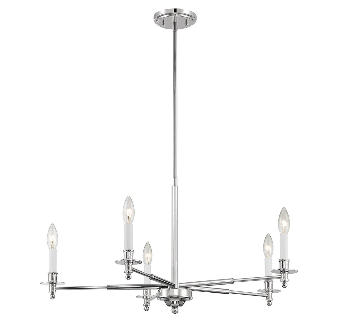 Savoy House Jasmine 1-4410-5-109 Chandelier Light - Polished Nickel