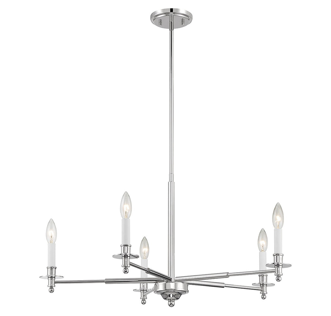 Savoy House Jasmine 1-4410-5-109 Chandelier Light - Polished Nickel