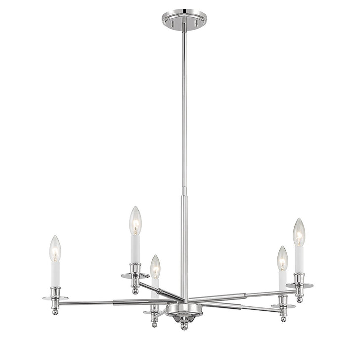 Savoy House Jasmine 1-4410-5-109 Chandelier Light - Polished Nickel