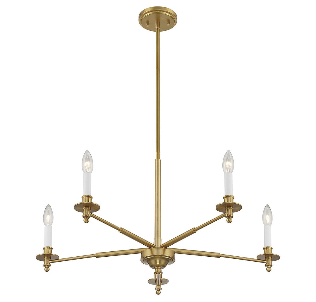 Savoy House Jasmine 1-4410-5-322 Chandelier Light - Warm Brass