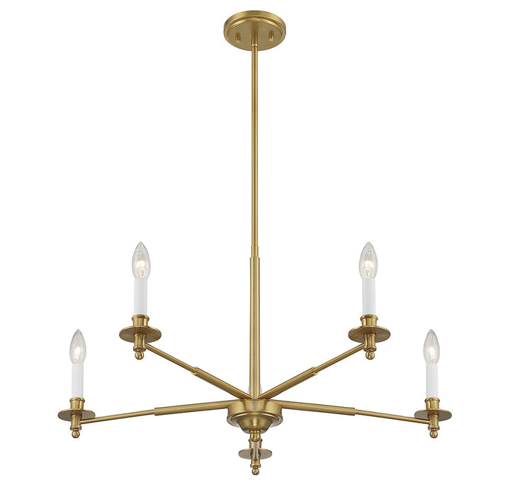 Savoy House Jasmine 1-4410-5-322 Chandelier Light - Warm Brass