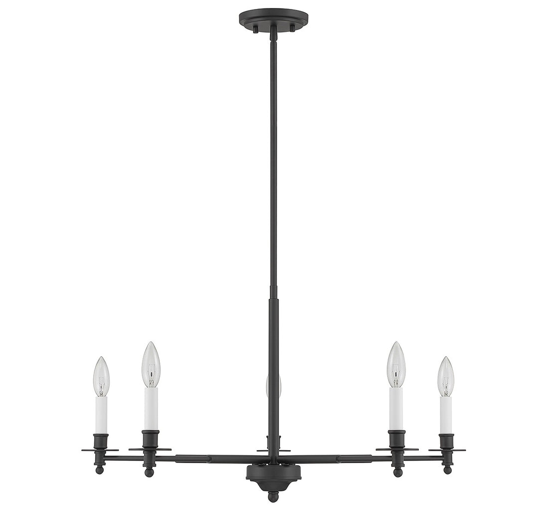 Savoy House Jasmine 1-4410-5-89 Chandelier Light - Matte Black