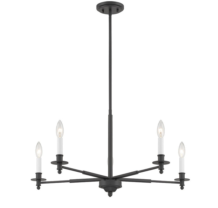 Savoy House Jasmine 1-4410-5-89 Chandelier Light - Matte Black
