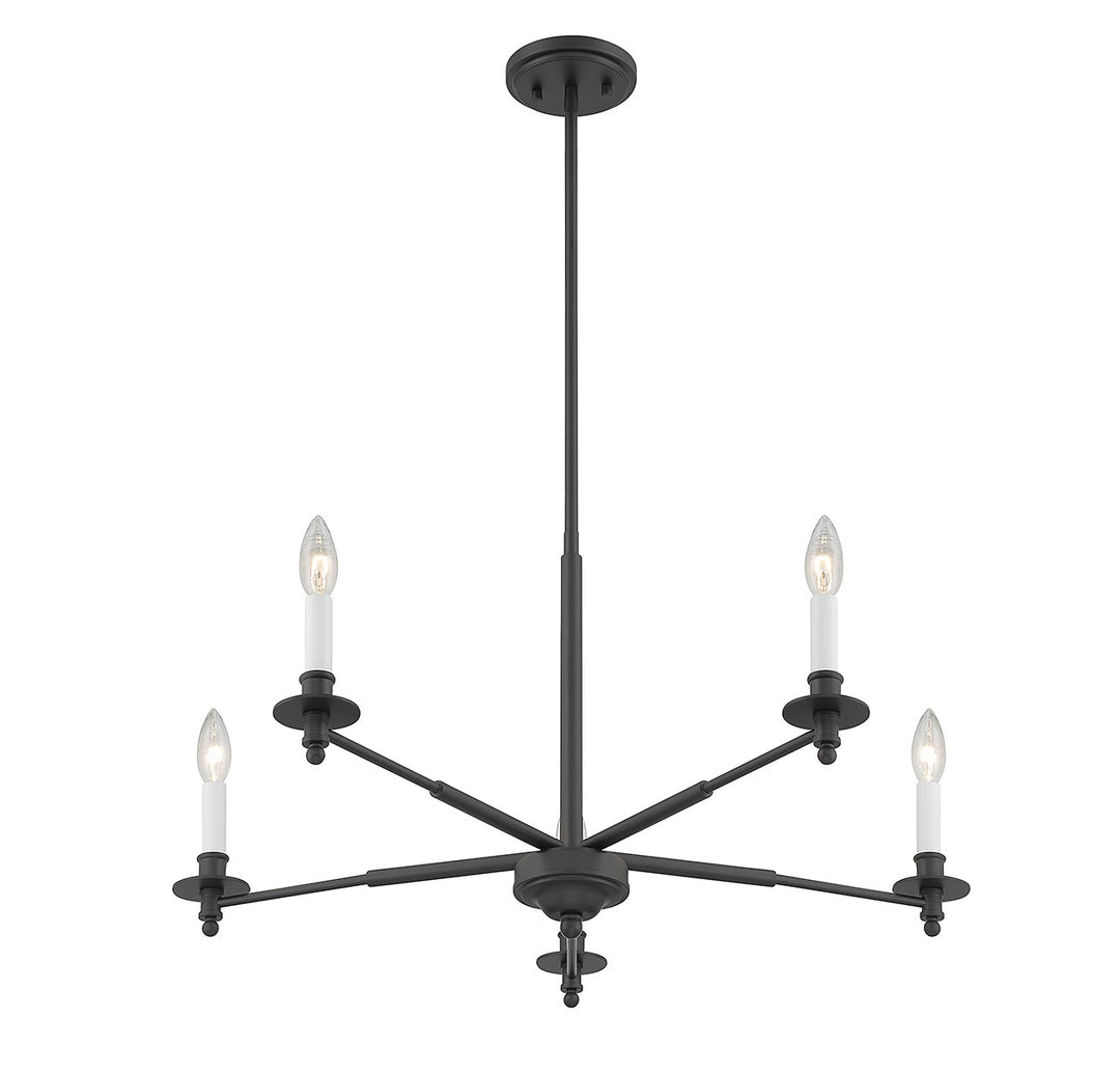 Savoy House Jasmine 1-4410-5-89 Chandelier Light - Matte Black