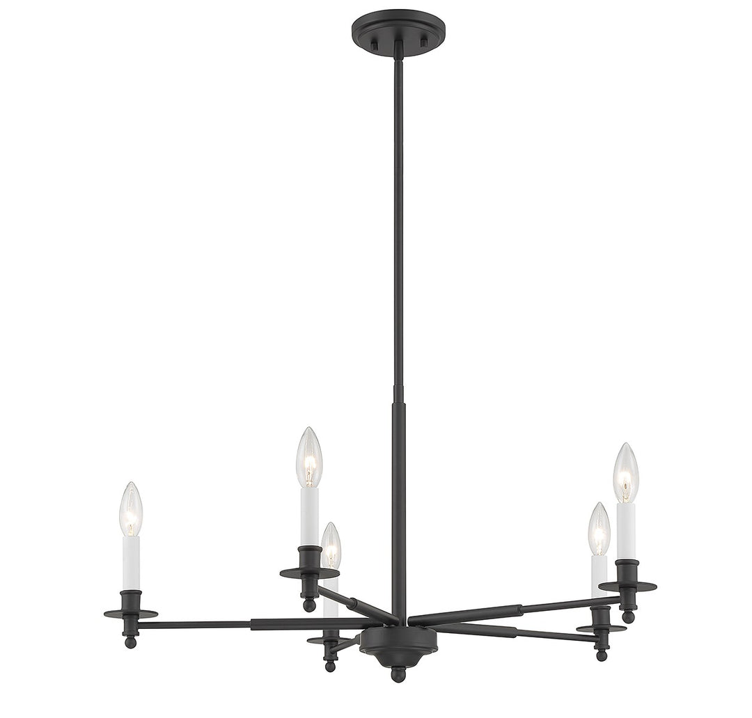 Savoy House Jasmine 1-4410-5-89 Chandelier Light - Matte Black