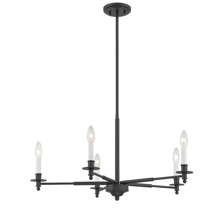 Savoy House Jasmine 1-4410-5-89 Chandelier Light - Matte Black