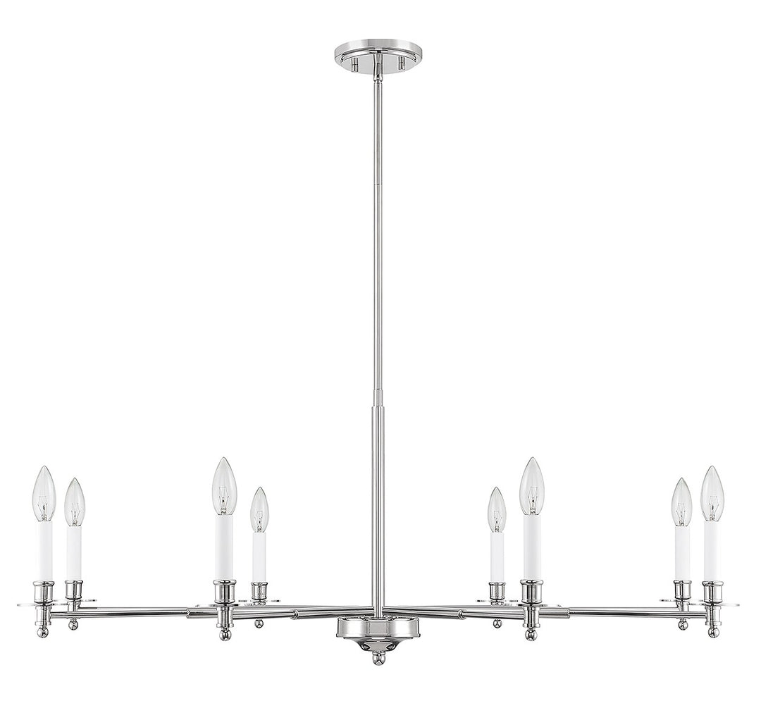 Savoy House Jasmine 1-4412-8-109 Chandelier Light - Polished Nickel