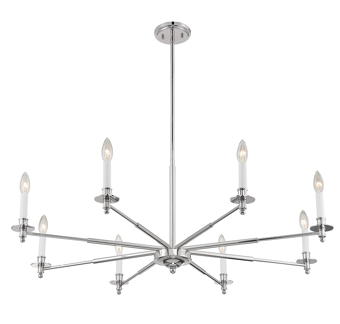 Savoy House Jasmine 1-4412-8-109 Chandelier Light - Polished Nickel