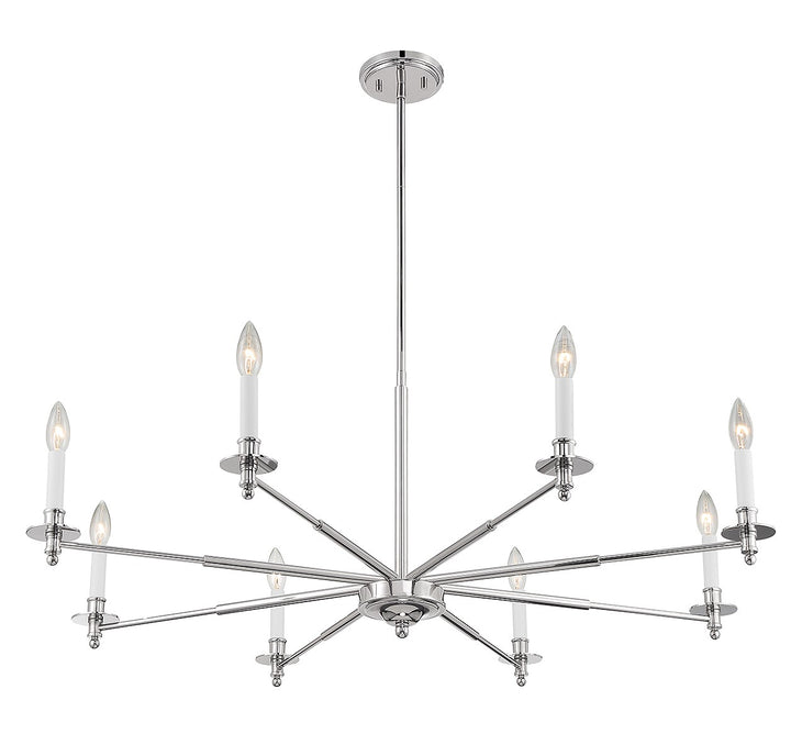 Savoy House Jasmine 1-4412-8-109 Chandelier Light - Polished Nickel