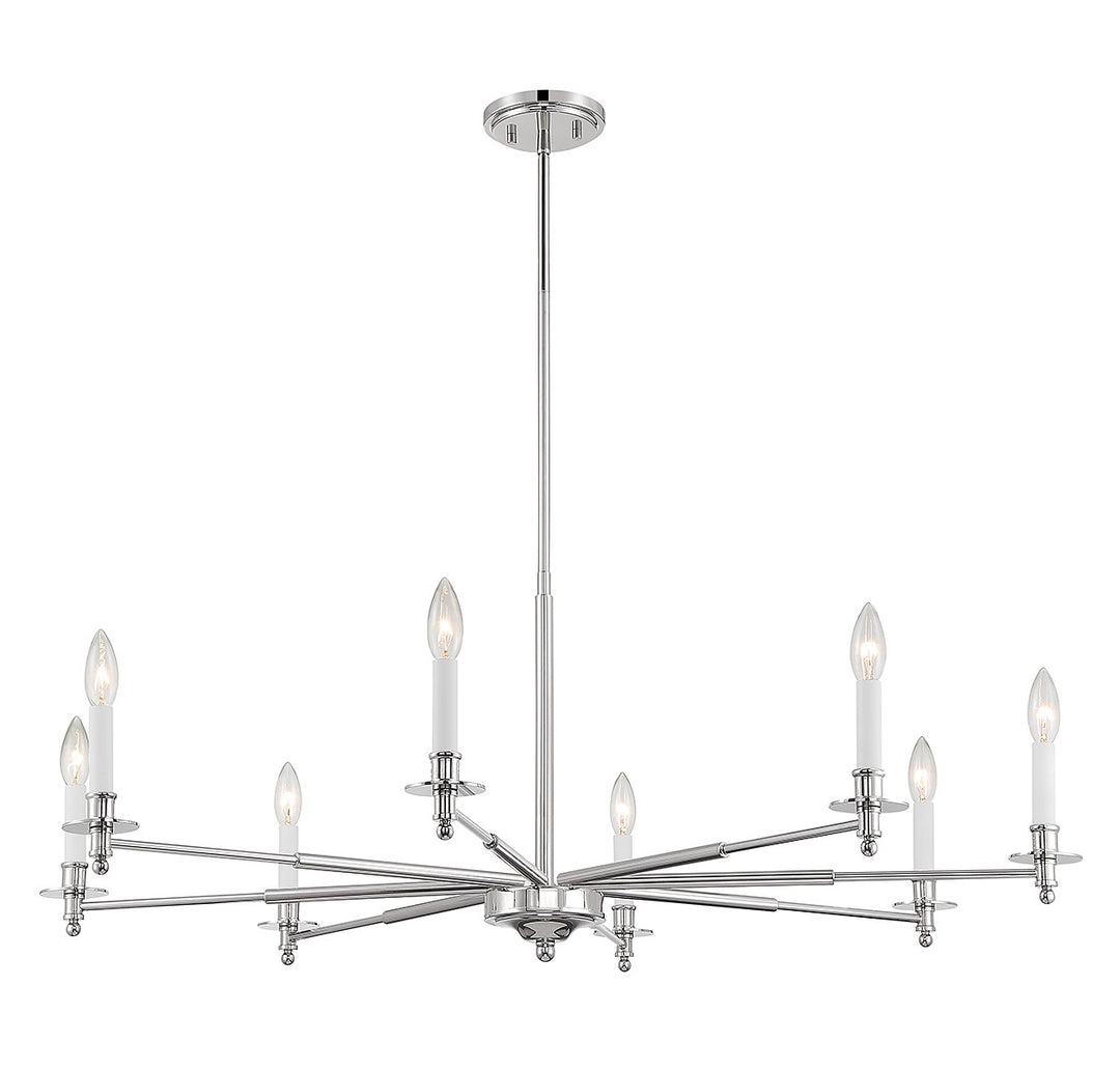 Savoy House Jasmine 1-4412-8-109 Chandelier Light - Polished Nickel