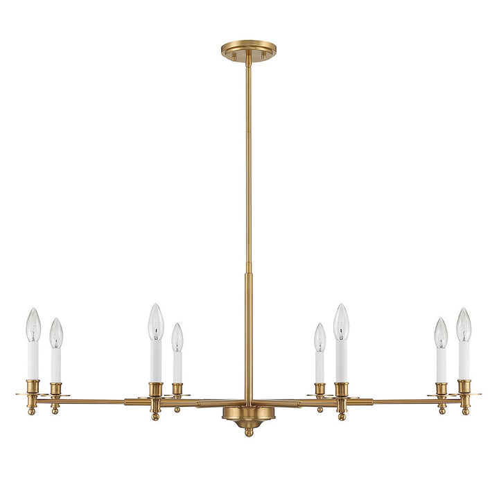 Savoy House Jasmine 1-4412-8-322 Chandelier Light - Warm Brass