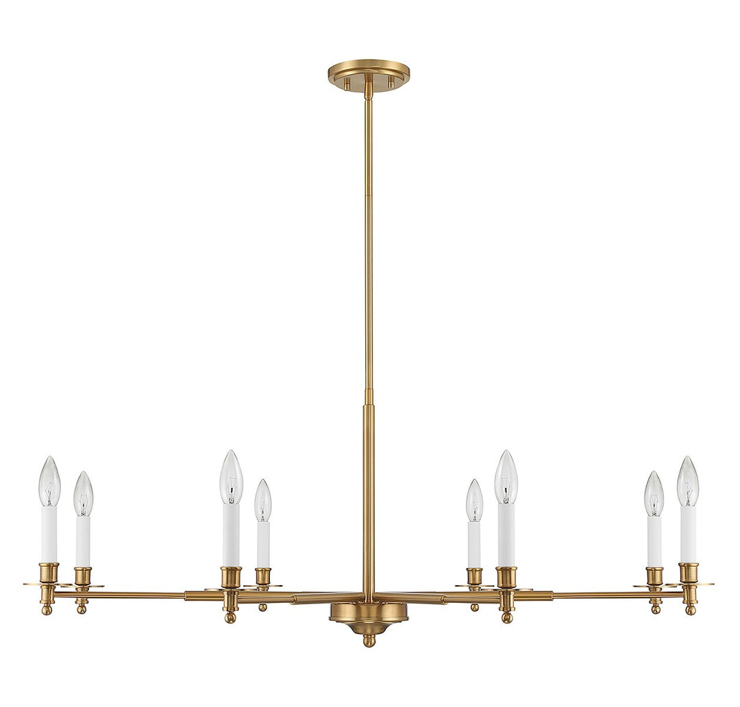 Savoy House Jasmine 1-4412-8-322 Chandelier Light - Warm Brass