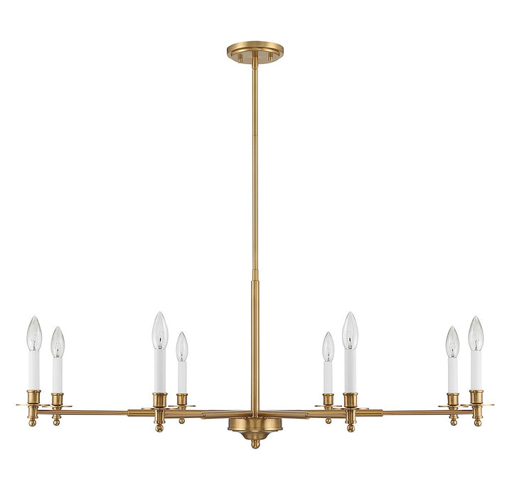Savoy House Jasmine 1-4412-8-322 Chandelier Light - Warm Brass