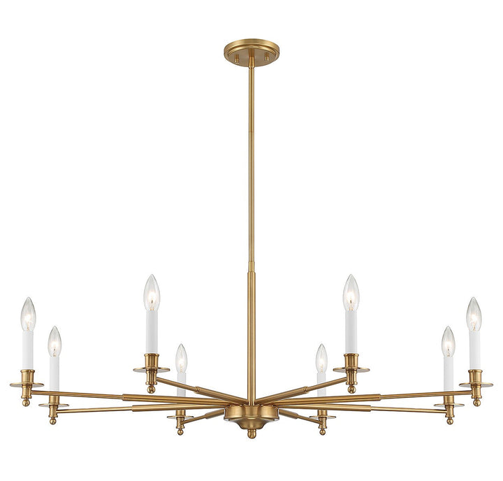 Savoy House Jasmine 1-4412-8-322 Chandelier Light - Warm Brass