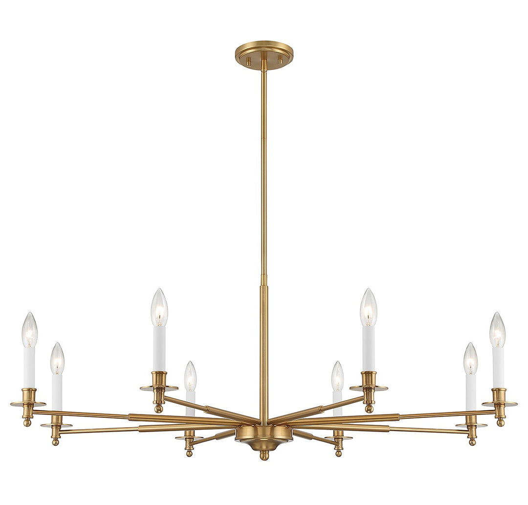 Savoy House Jasmine 1-4412-8-322 Chandelier Light - Warm Brass