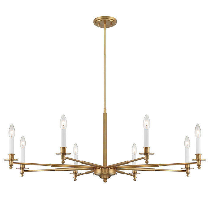 Savoy House Jasmine 1-4412-8-322 Chandelier Light - Warm Brass