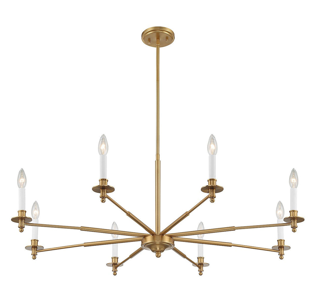 Savoy House Jasmine 1-4412-8-322 Chandelier Light - Warm Brass