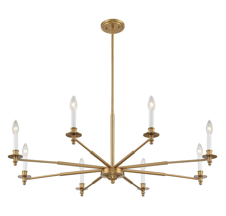 Savoy House Jasmine 1-4412-8-322 Chandelier Light - Warm Brass