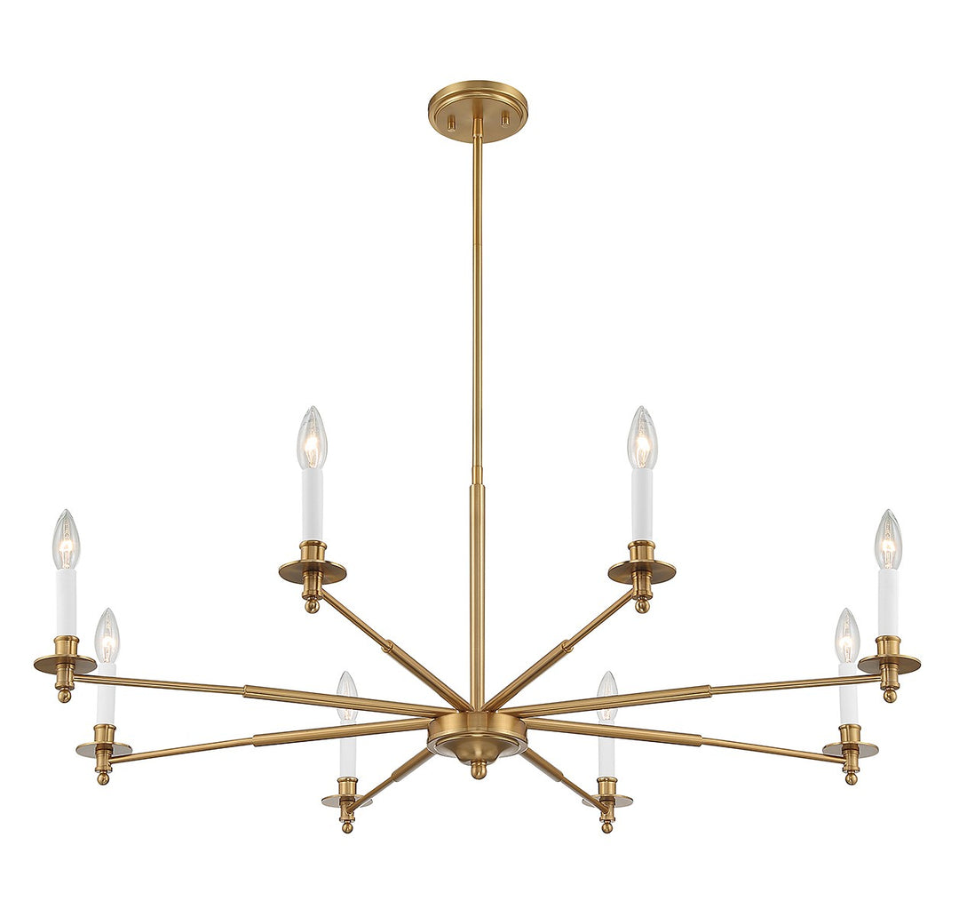 Savoy House Jasmine 1-4412-8-322 Chandelier Light - Warm Brass