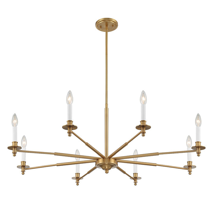 Savoy House Jasmine 1-4412-8-322 Chandelier Light - Warm Brass