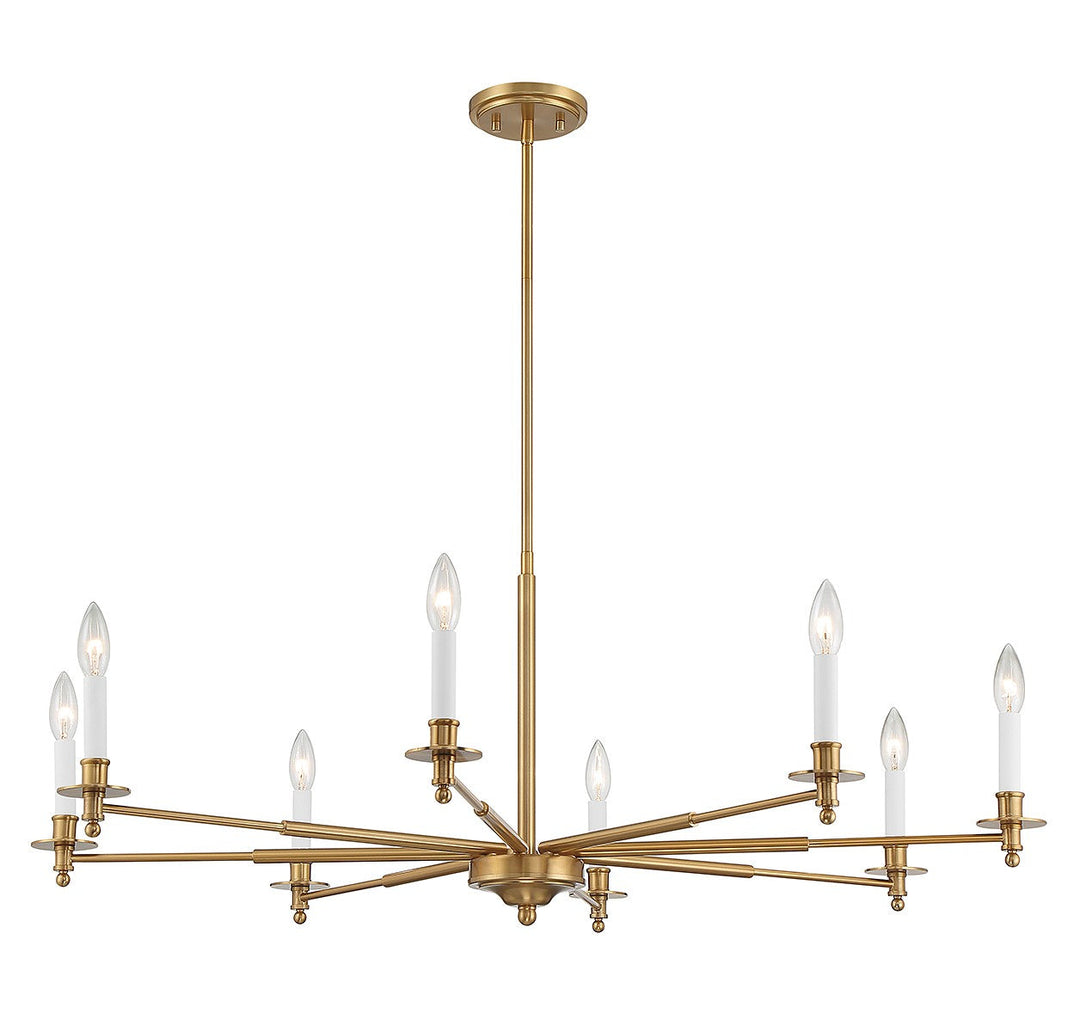 Savoy House Jasmine 1-4412-8-322 Chandelier Light - Warm Brass