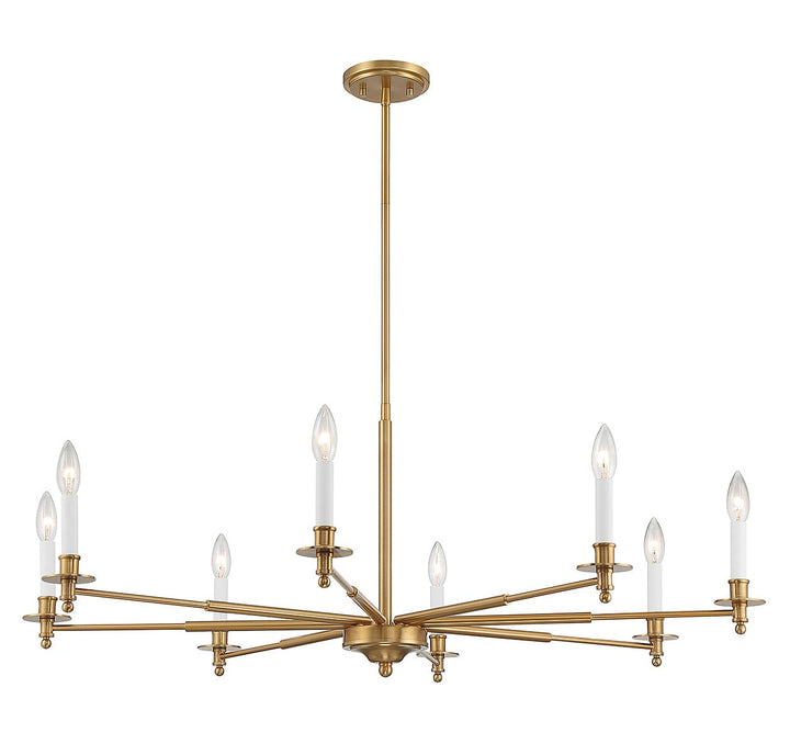 Savoy House Jasmine 1-4412-8-322 Chandelier Light - Warm Brass