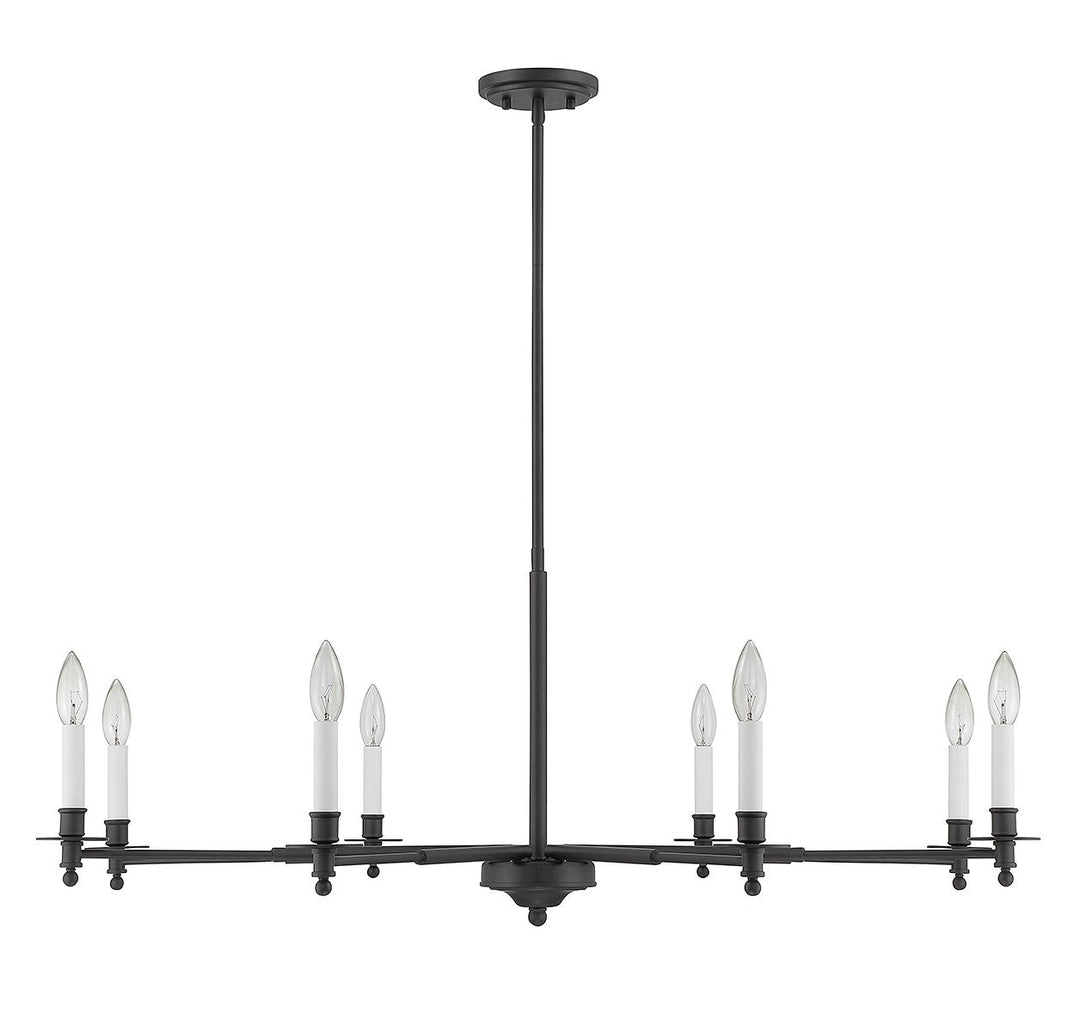 Savoy House Jasmine 1-4412-8-89 Chandelier Light - Matte Black